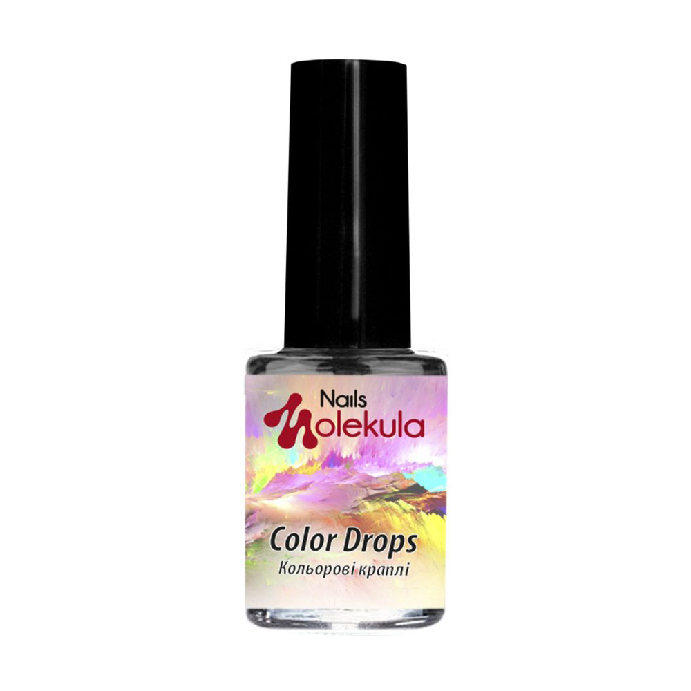 Акварель для дизайну нігтів Nails Molekula Professional Color Drops, Blue, 6 мл